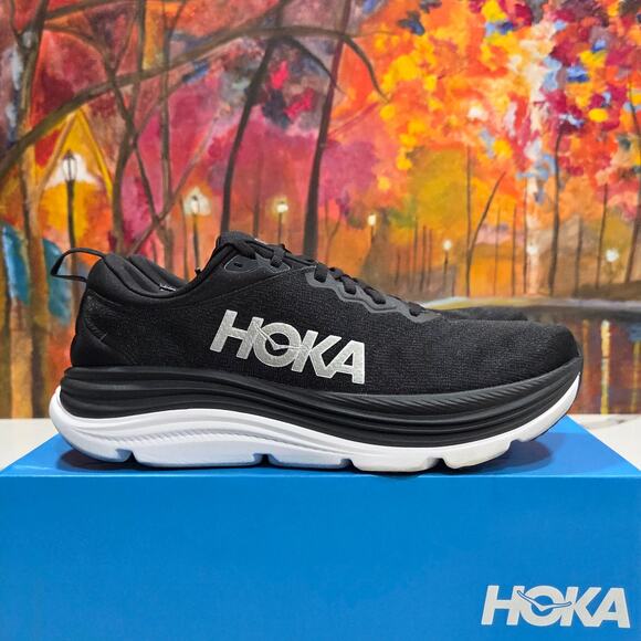 Hoka One M Gaviota 5 Black White Size 10.5 D Men\'s Running Shoes main image 8